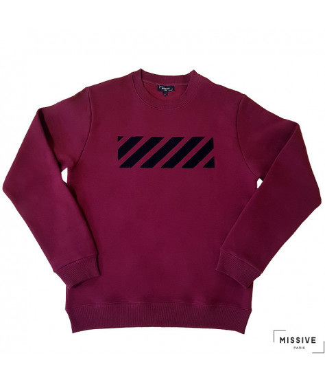 Sweat-shirt bordeaux nuit...